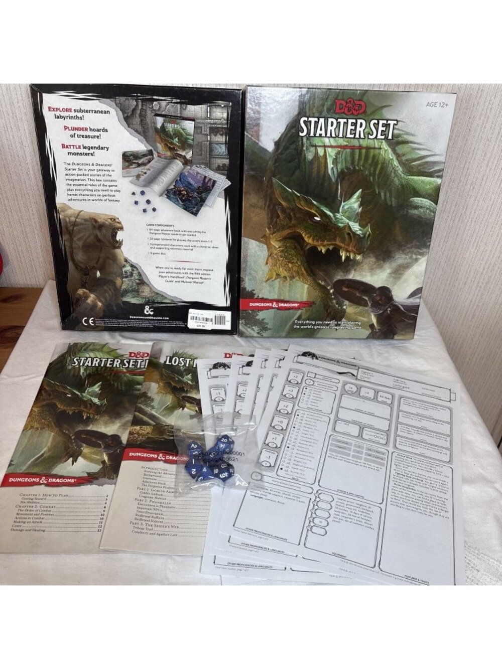 D&D Dungeons and Dragons Starter Set Wizards Of The Coast Open Box New Unused